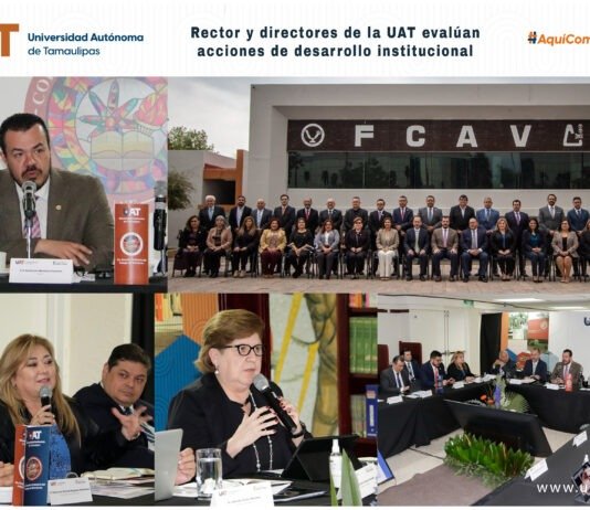 Rector y directores de la UAT evalúan acciones de desarrollo institucional