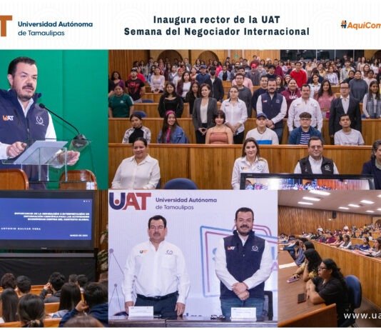 Inaugura el rector de la UAT la semana académica del negociador internacional