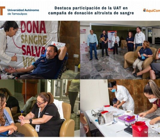 Destaca participación de la UAT en campaña de donación altruista de sangre