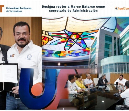 Designa rector a Marco Batarse como secretario de Administración de la UAT
