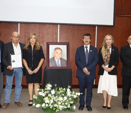 Rinden homenaje póstumo al Ing. Candelario Quiroga, exrector de la UAT