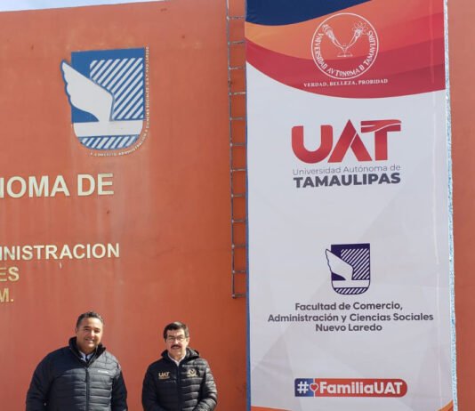 Rector Dámaso Anaya supervisa obras de la UAT en Nuevo Laredo