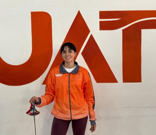La esgrimista de la UAT Regina Pedraza llega a lo más alto del ranking nacional