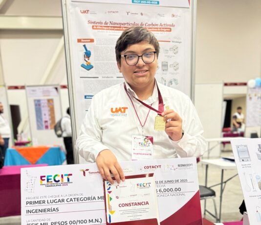 Estudiante de la UAT investiga cura contra el cáncer