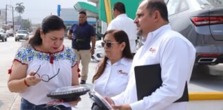Supervisa Patty Chío trabajos de rehabilitación de red de semáforos