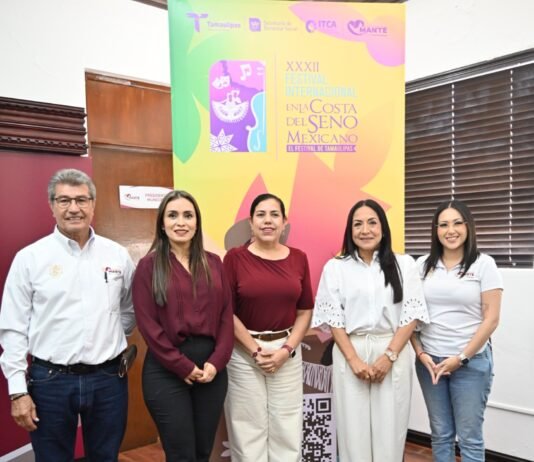 Presenta Patty Chío Cartelera del Festival Internacional En la Costa del Seno Mexicano