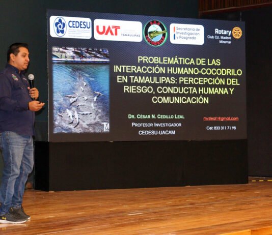 Analiza la UAT interacción humano-cocodrilo en el sur de Tamaulipas