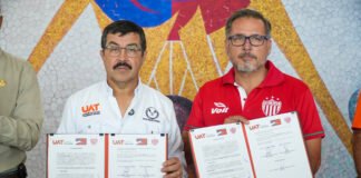 Firma la UAT alianza deportiva entre Correcaminos y el Club Necaxa de la Liga MX