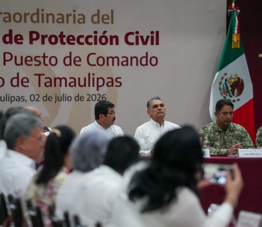 Participa rector de la UAT, Dámaso Anaya, en la instalación del Puesto de Comando Interinstitucional contra Ciclones