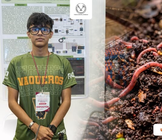 Estudiante de la UAT desarrolla prototipo con IA para optimizar la lombricultura a bajo costo