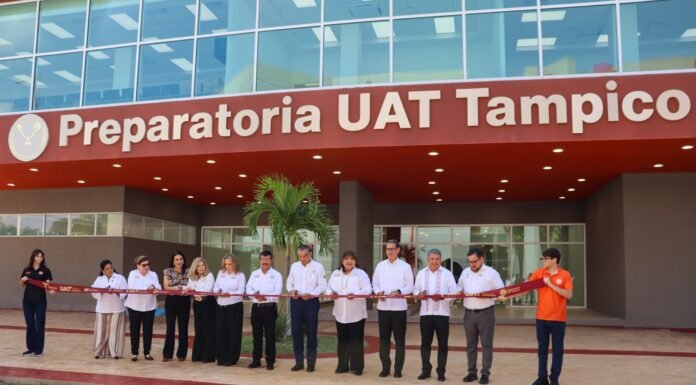 Reconoce Américo Villarreal calidad y pertinencia de la nueva Prepa UAT Tampico