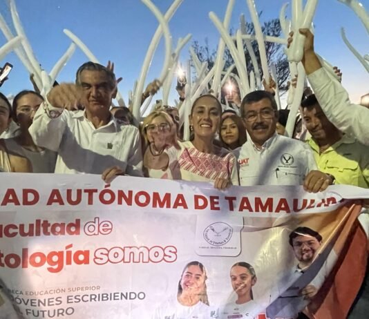 Da la UAT cálida bienvenida a la presidenta Claudia Sheinbaum en el Campus Tampico