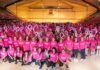 Suma la UAT esfuerzos contra el cáncer de mama mediante el Zumbathón con Causa “Energía Rosa”
