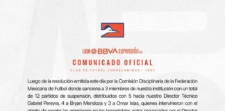 COMUNICADO OFICIAL CORRECAMINOS