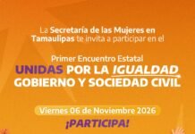 Secretaría de las Mujeres convoca al Primer Encuentro Estatal “Unidas por la Igualdad, Gobierno y Sociedad Civil”